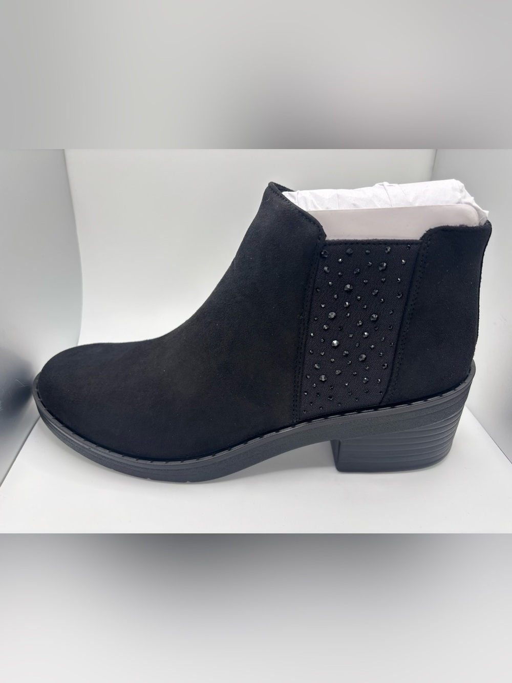 BZEES for LifeStride Women’s Outstanding Ankle Boots Black Women’s Size 8.5 NWB